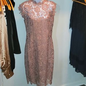Paper Dolls Midi Dress Sz 10 Dusty Rose